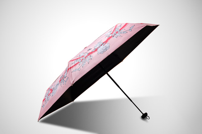 雨傘客戶案例-生物科技品牌抗紫外線折傘 抗UV99%、抗陽光摺疊傘